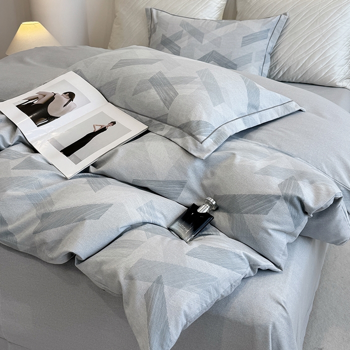 91家纺网 家纺一手货源 找家纺 遇安家纺 2026新款全棉活性印花四件套 格调人生