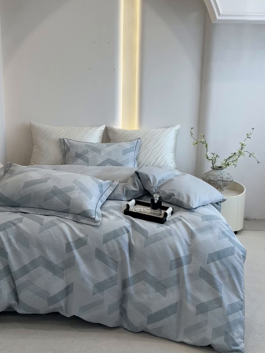 91家纺网 家纺一手货源 找家纺 遇安家纺 2026新款全棉活性印花四件套 格调人生