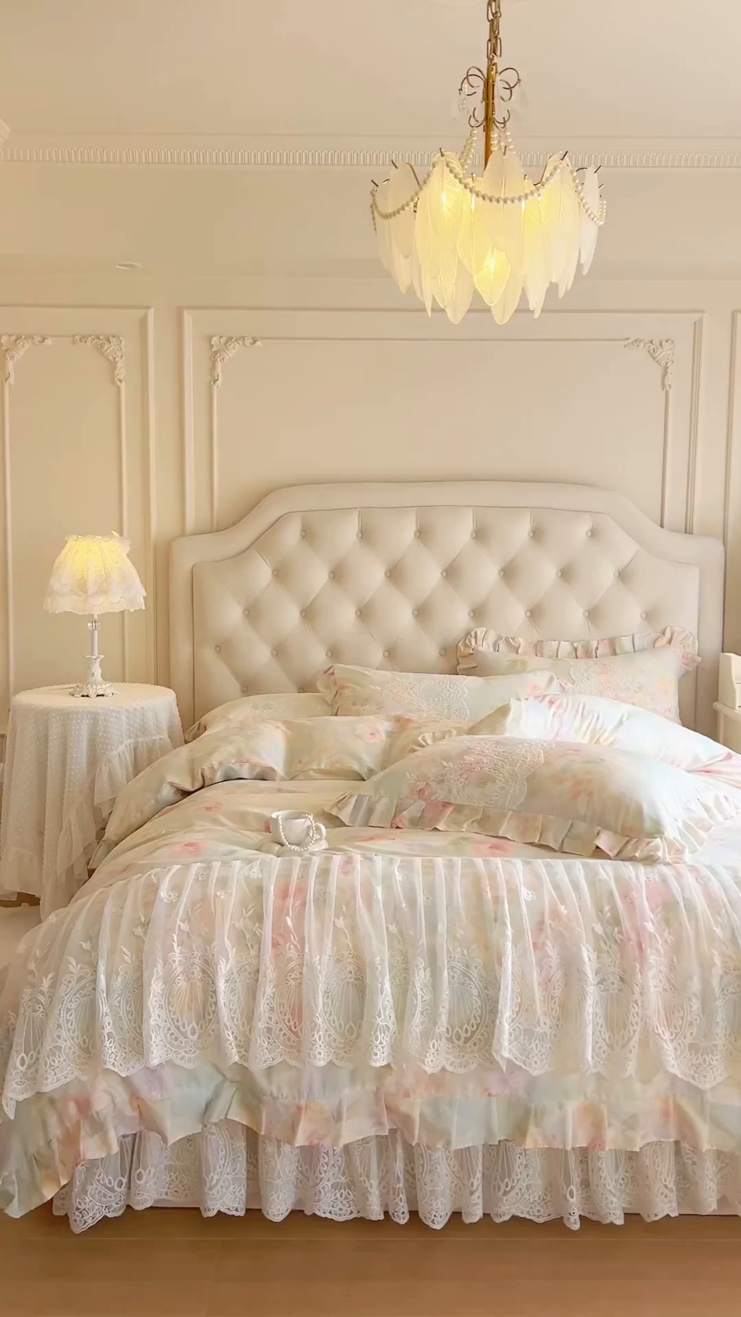 91家纺网 家纺一手货源 找家纺 （总）恋尚 2026新款全棉印花床笠式裙四件套（控价268/278/288/298/288/298/308)