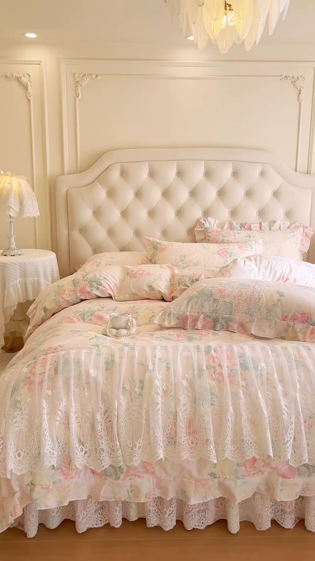 91家纺网 家纺一手货源 找家纺 恋尚 2026新款全棉印花床笠式裙四件套（控价268/278/288/298/288/298/308) 茜雅