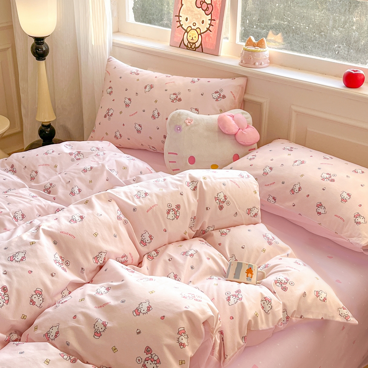 91家纺网 家纺一手货源 找家纺 （总）博雅 2026新款三丽鸥全棉纯棉小版印花四件套