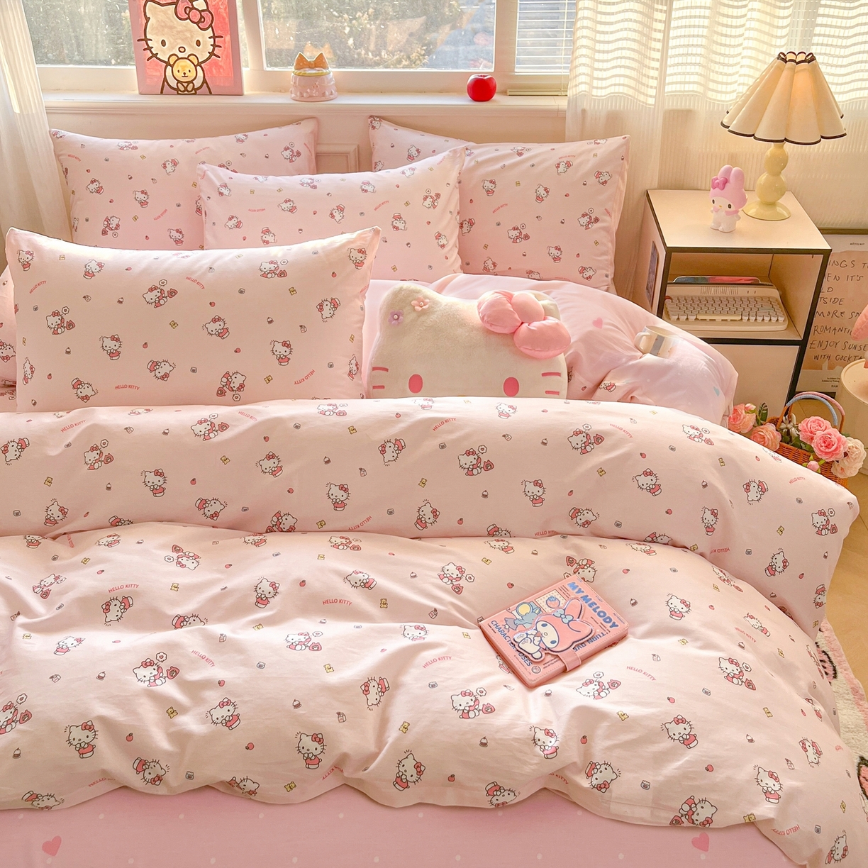 91家纺网 家纺一手货源 找家纺 （总）博雅 2026新款三丽鸥全棉纯棉小版印花四件套