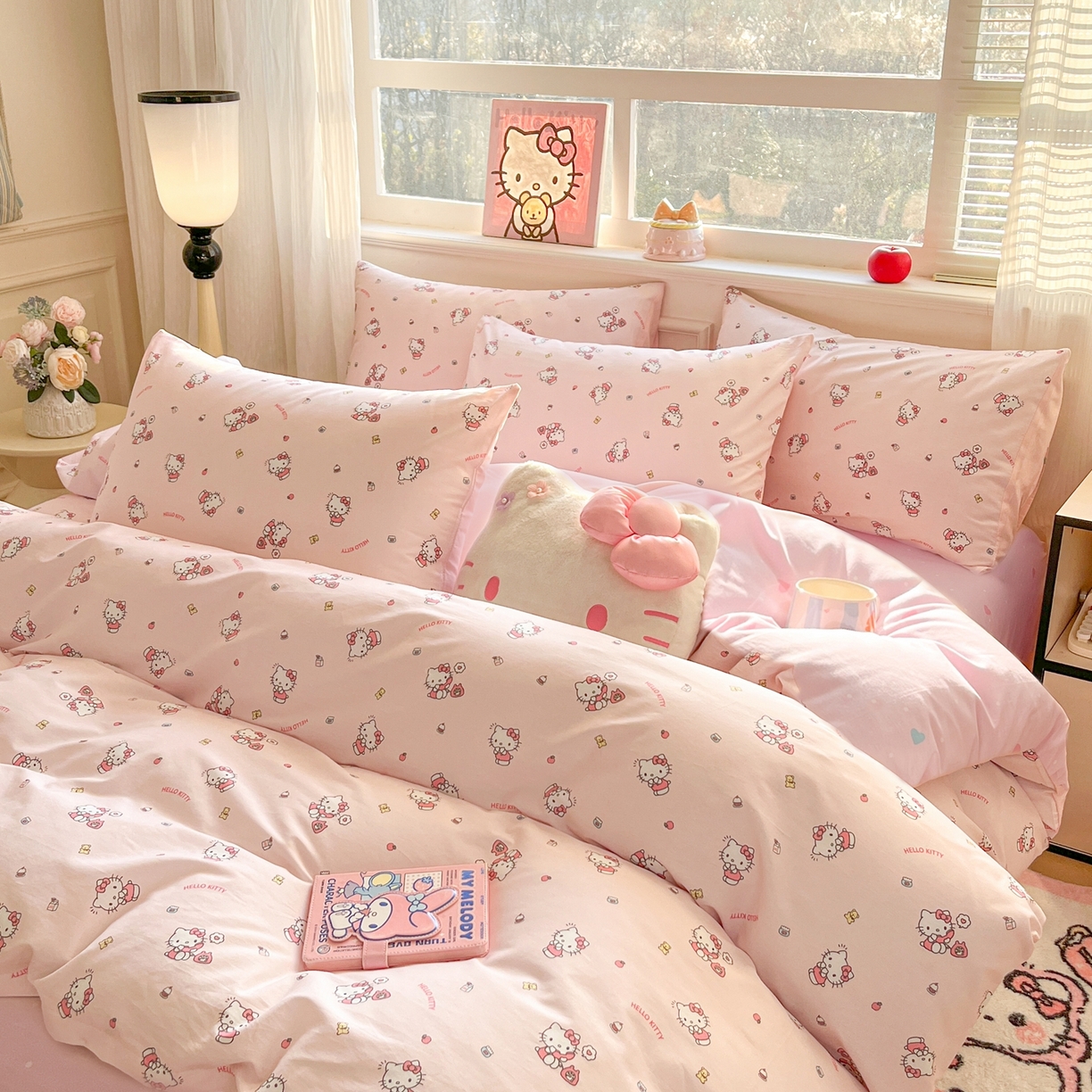 91家纺网 家纺一手货源 找家纺 （总）博雅 2026新款三丽鸥全棉纯棉小版印花四件套