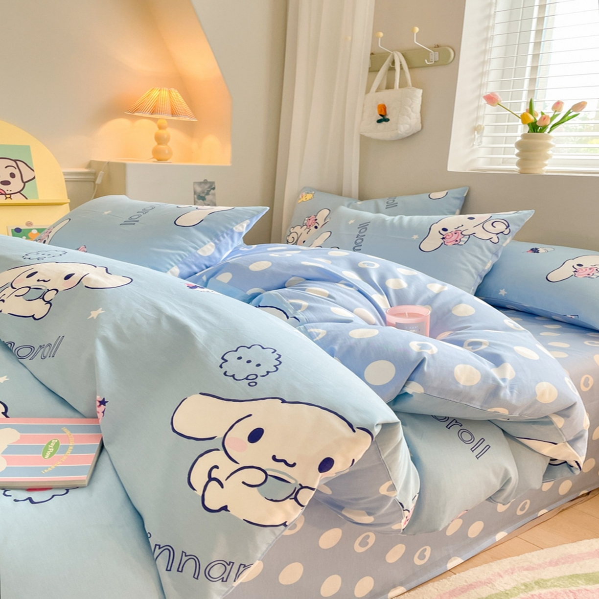 91家纺网 家纺一手货源 找家纺 （总）博雅 2026新款三丽鸥全棉纯棉小版印花四件套