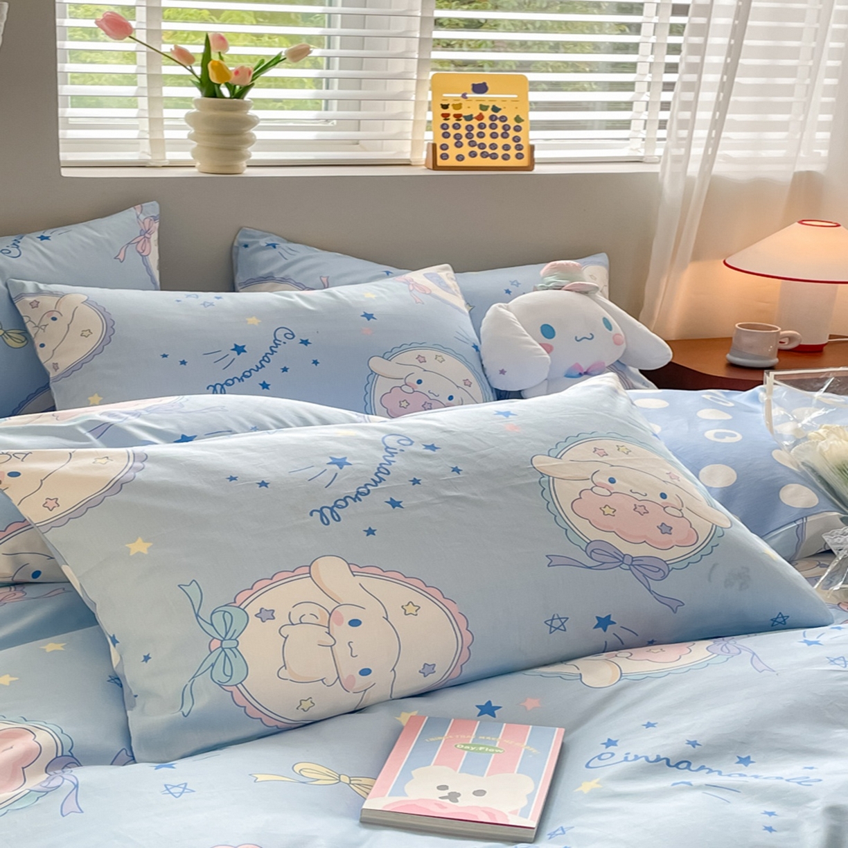 91家纺网 家纺一手货源 找家纺 博雅 2026新款三丽鸥全棉纯棉小版印花四件套 玉桂狗