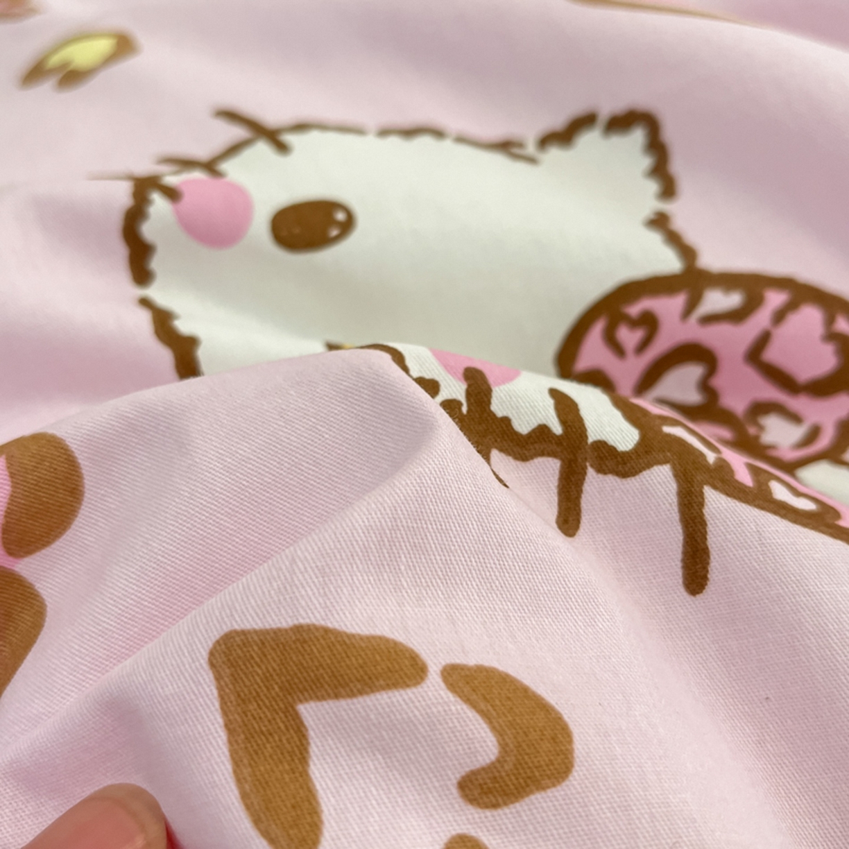 91家纺网 家纺一手货源 找家纺 博雅 2026新款三丽鸥全棉纯棉小版印花四件套 心心KT