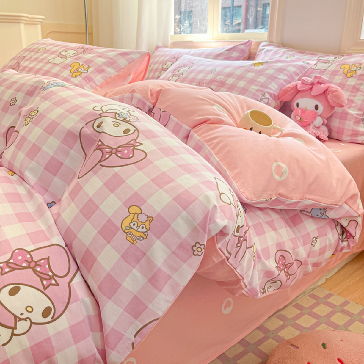 91家纺网 家纺一手货源 找家纺 （总）博雅 2026新款三丽鸥全棉纯棉小版印花四件套