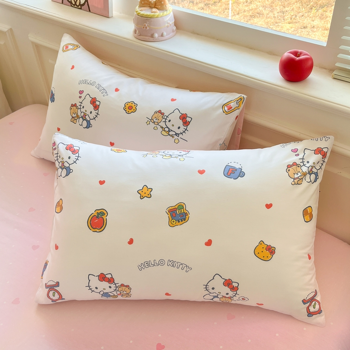 91家纺网 家纺一手货源 找家纺 博雅 2026新款三丽鸥全棉纯棉小版印花四件套 零食kt