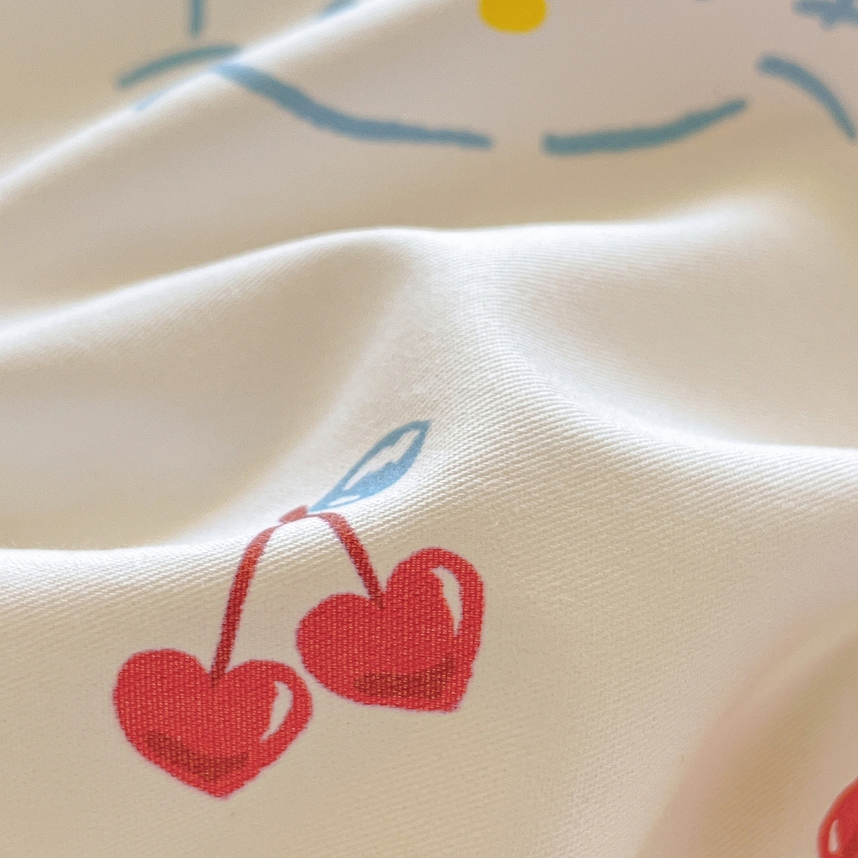 91家纺网 家纺一手货源 找家纺 博雅 2026新款三丽鸥全棉纯棉小版印花四件套 樱桃kt