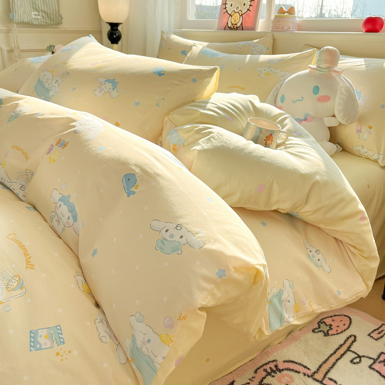 91家纺网 家纺一手货源 找家纺 （总）博雅 2026新款三丽鸥全棉纯棉小版印花四件套