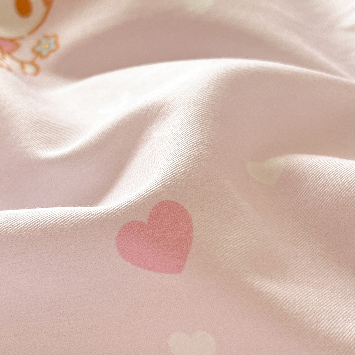 91家纺网 家纺一手货源 找家纺 博雅 2026新款三丽鸥全棉纯棉小版印花四件套 桃粉美乐蒂