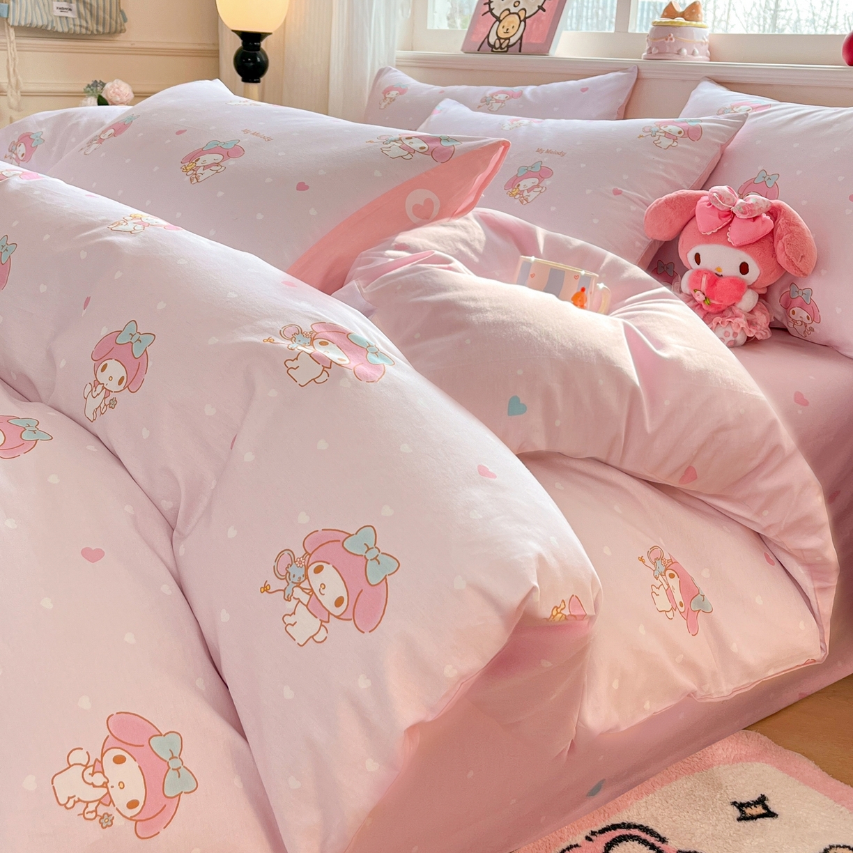 91家纺网 家纺一手货源 找家纺 （总）博雅 2026新款三丽鸥全棉纯棉小版印花四件套