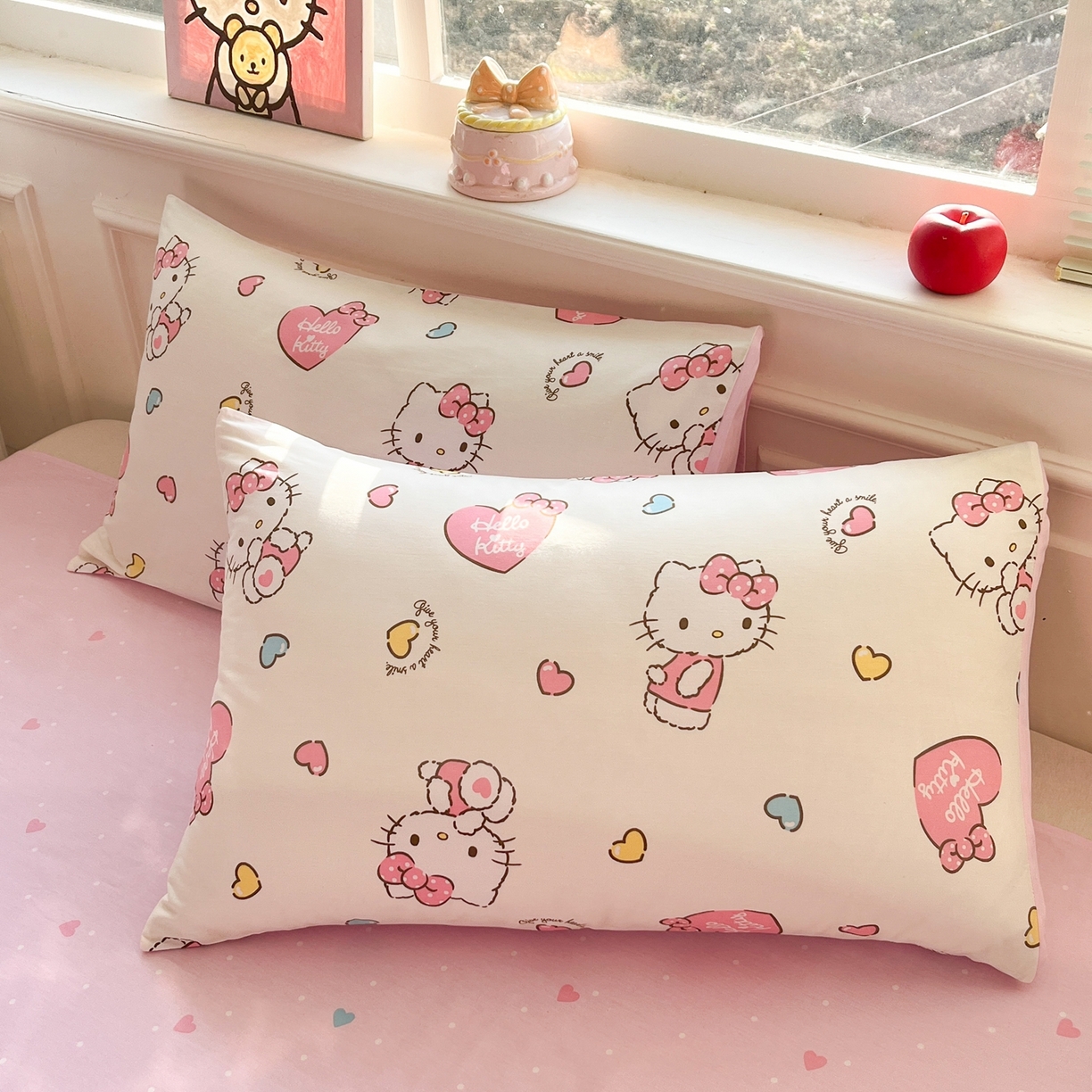 91家纺网 家纺一手货源 找家纺 博雅 2026新款三丽鸥全棉纯棉小版印花四件套 满版kt