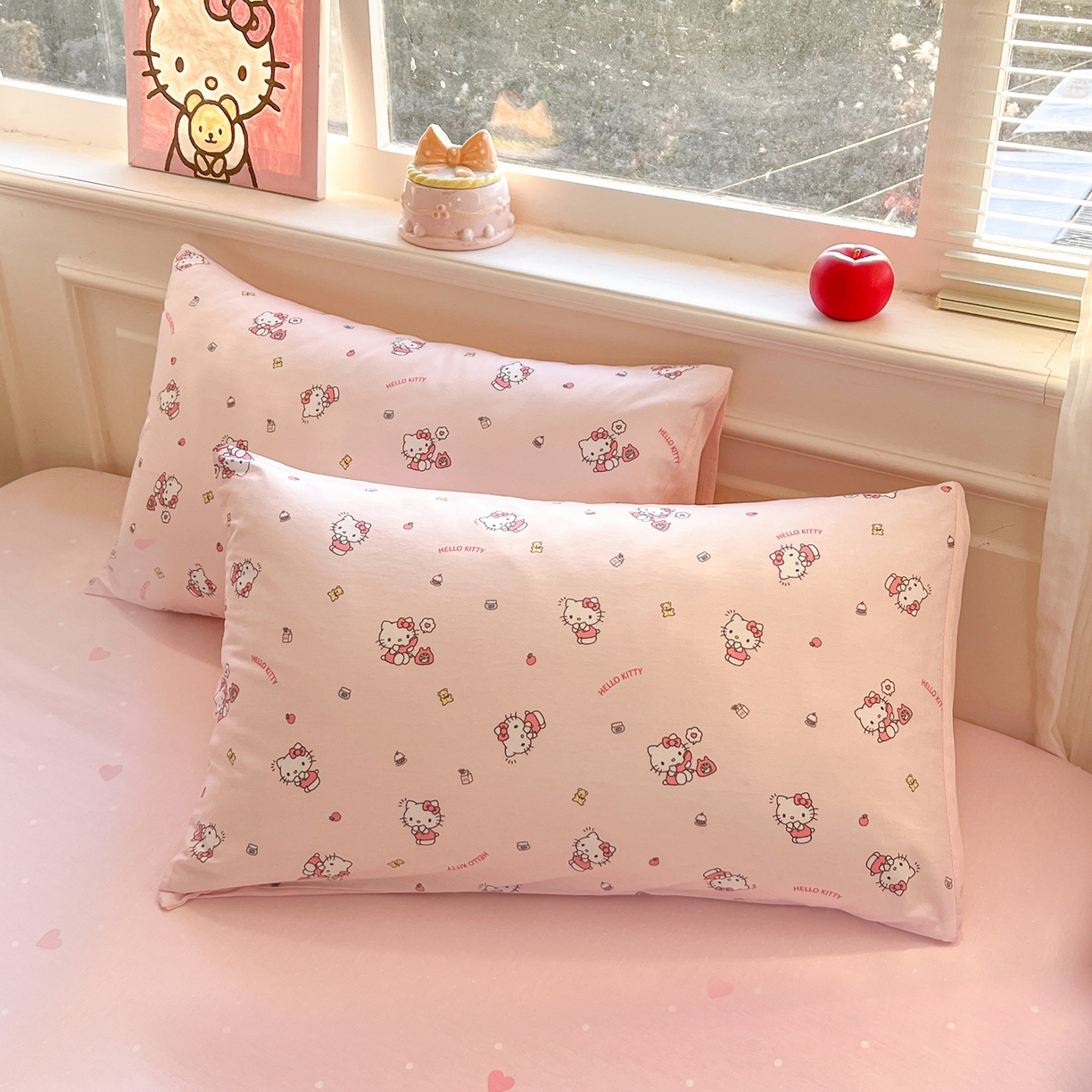 91家纺网 家纺一手货源 找家纺 博雅 2026新款三丽鸥全棉纯棉小版印花四件套 碎花kt