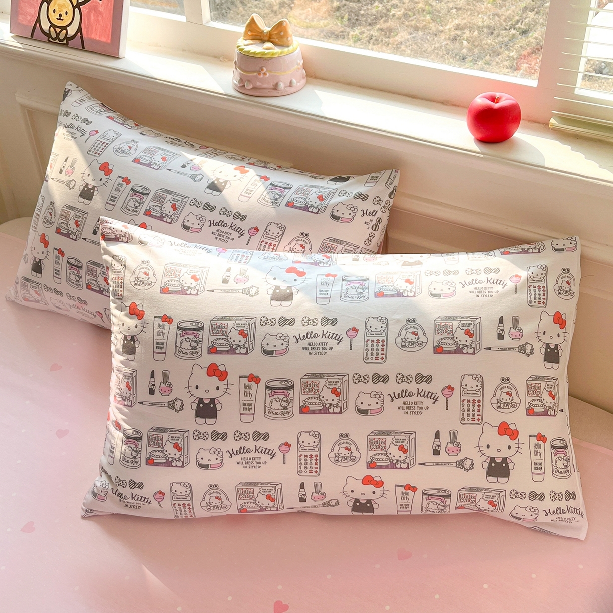 91家纺网 家纺一手货源 找家纺 博雅 2026新款三丽鸥全棉纯棉小版印花四件套 手绘kt