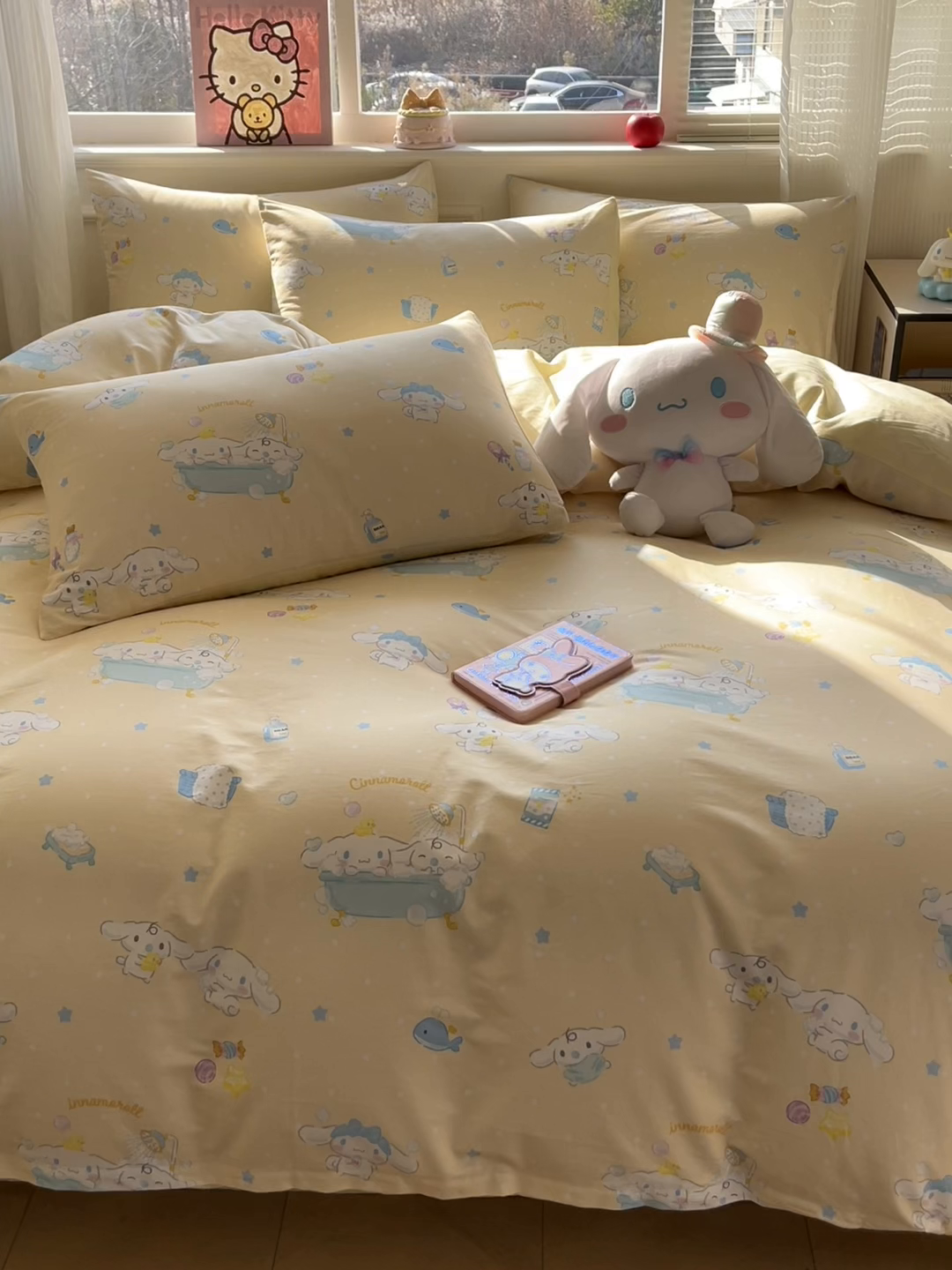 91家纺网 家纺一手货源 找家纺 博雅 2026新款三丽鸥全棉纯棉小版印花四件套 黄油玉桂狗