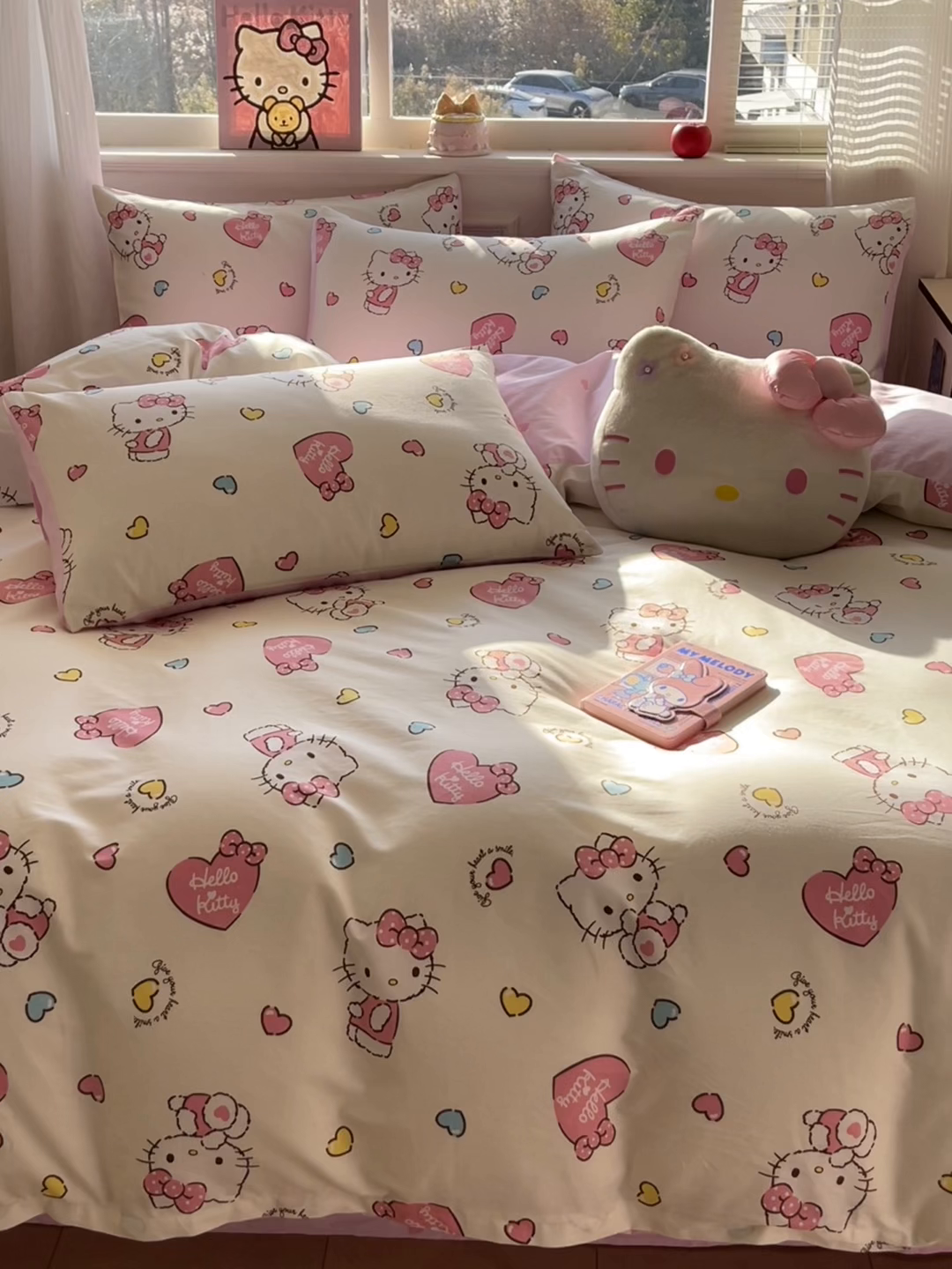 91家纺网 家纺一手货源 找家纺 博雅 2026新款三丽鸥全棉纯棉小版印花四件套 满版kt