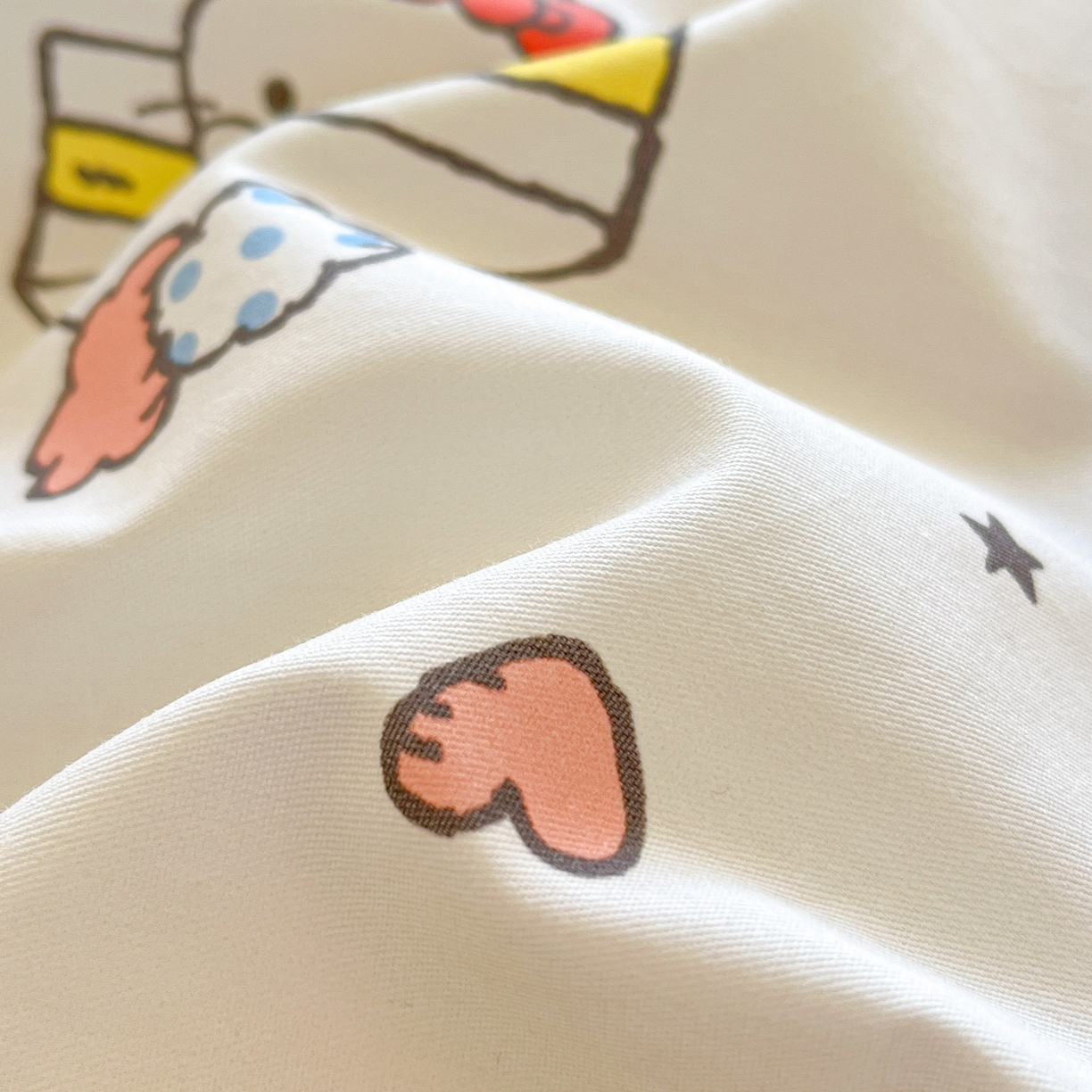 91家纺网 家纺一手货源 找家纺 博雅 2026新款三丽鸥全棉纯棉小版印花四件套 甜品kt