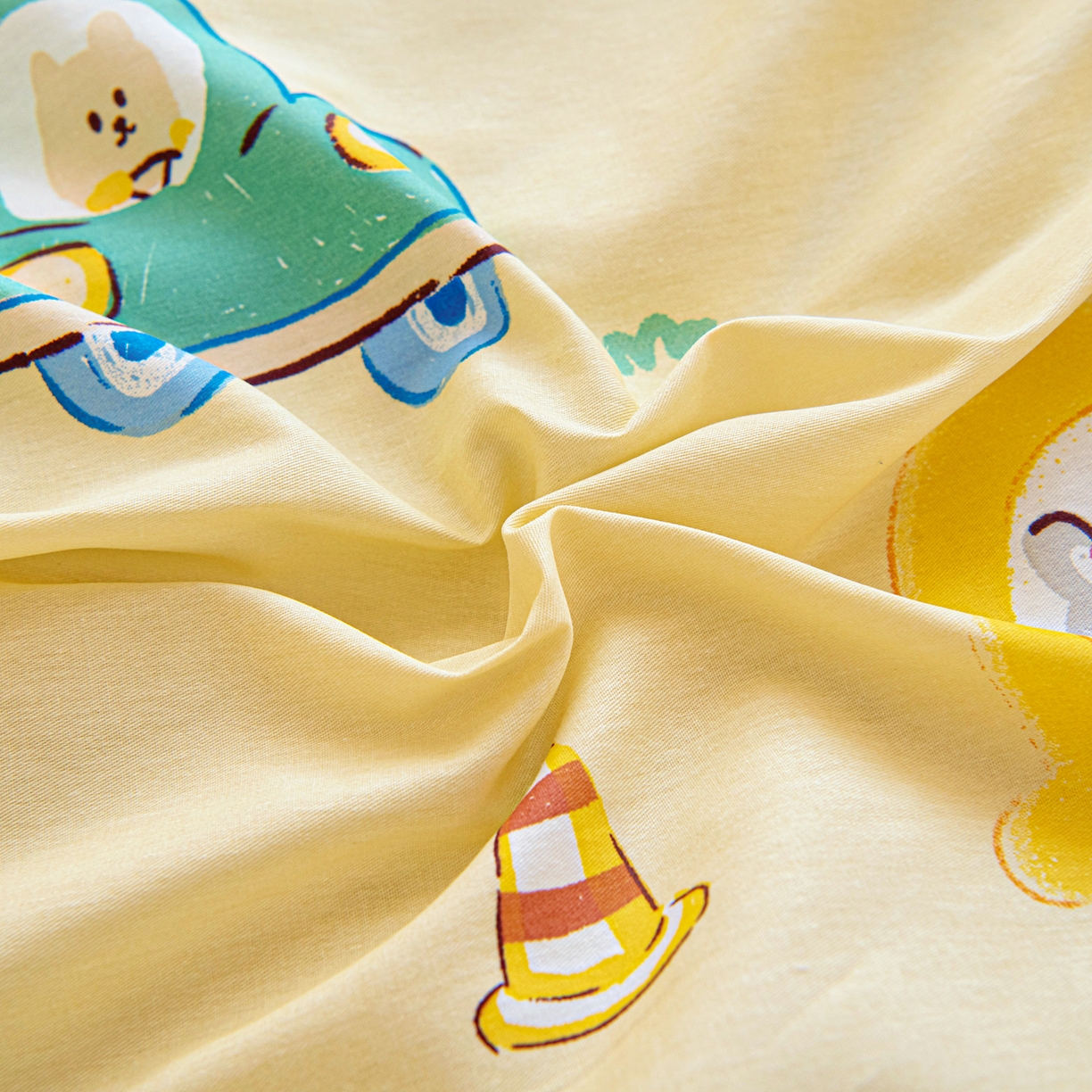 91家纺网 家纺一手货源 找家纺 乐秀家纺 2026新款全棉幼儿园被子三件套卡通纯棉被套被芯六件套 太空卫士