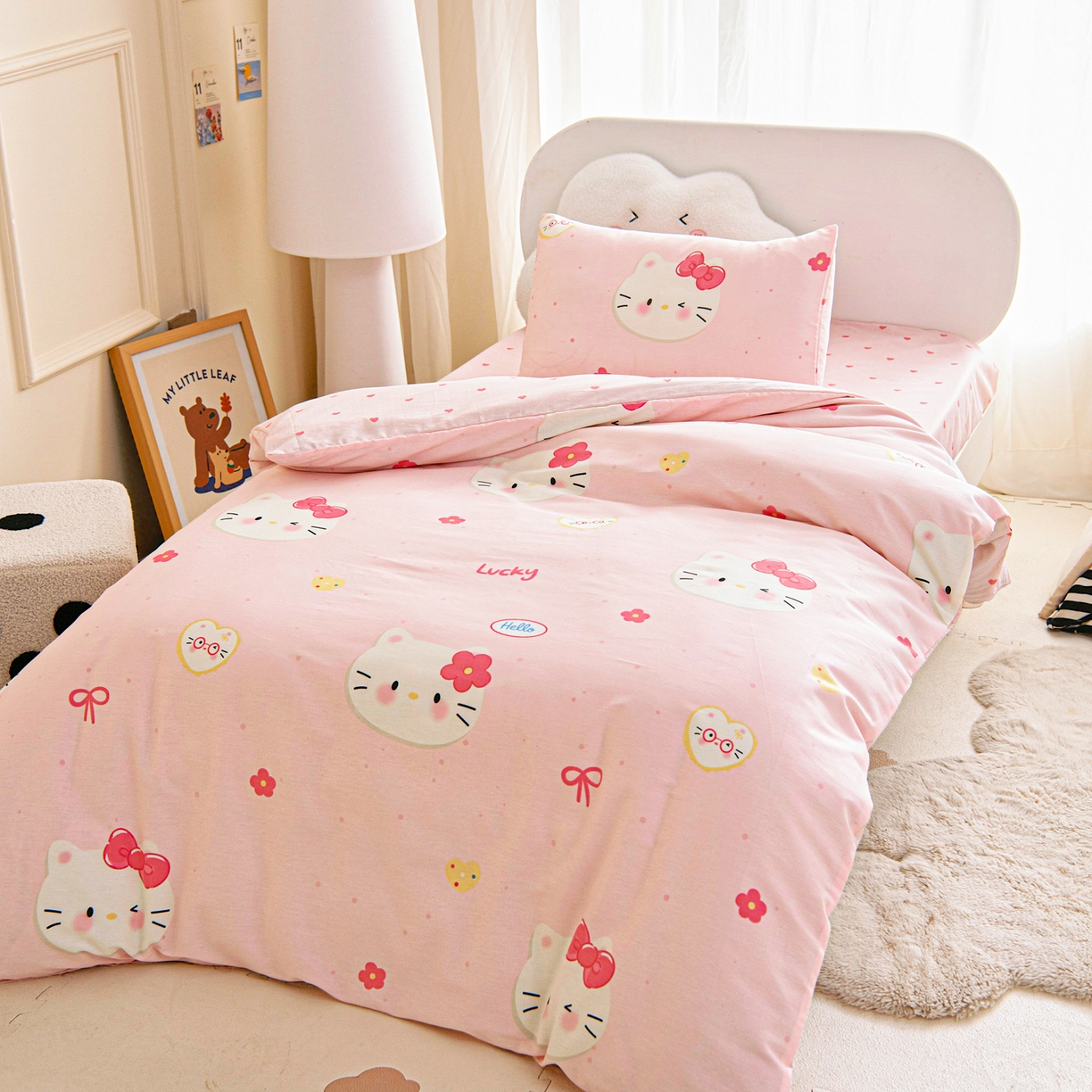 91家纺网 家纺一手货源 找家纺 乐秀家纺 2026新款全棉幼儿园被子三件套卡通纯棉被套被芯六件套 星际恐龙