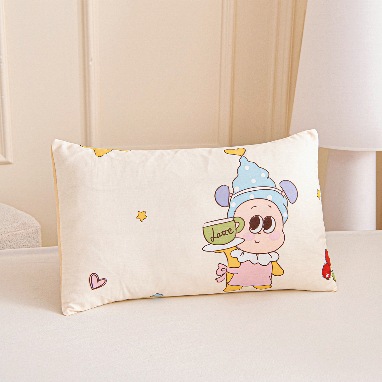 91家纺网 家纺一手货源 找家纺 乐秀家纺 2026新款全棉幼儿园被子三件套卡通纯棉被套被芯六件套 星星漫游记