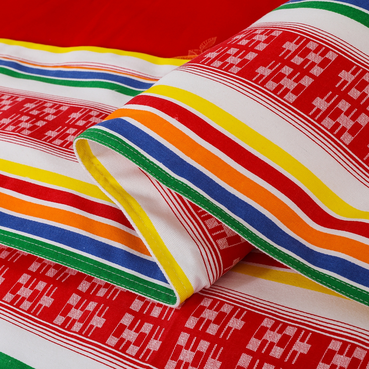 91家纺网 家纺一手货源 找家纺 浩情国际婚庆供货中心 2026新款高端婚庆经典结婚被单龙凤百子被套老粗布100%全棉纯棉大红长期供货 龙凤爱恋-大红