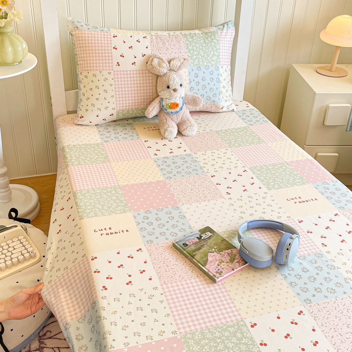 91家纺网 家纺一手货源 找家纺 寻米 2026新款春夏13070印花三件套单品系列-单被套 美式田园