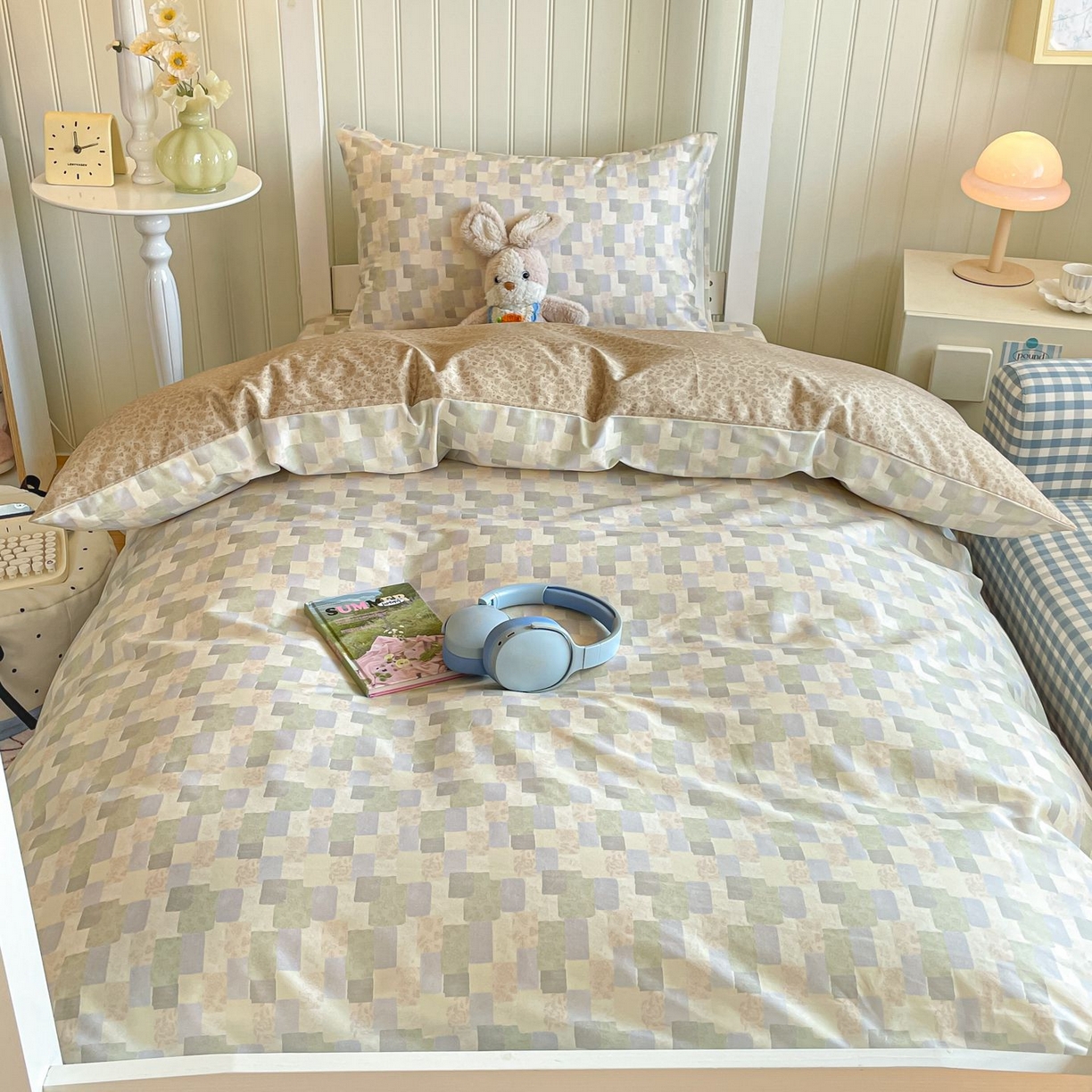 91家纺网 家纺一手货源 找家纺 寻米 2026新款春夏13070印花三件套单品系列-单被套 唐顿庄园