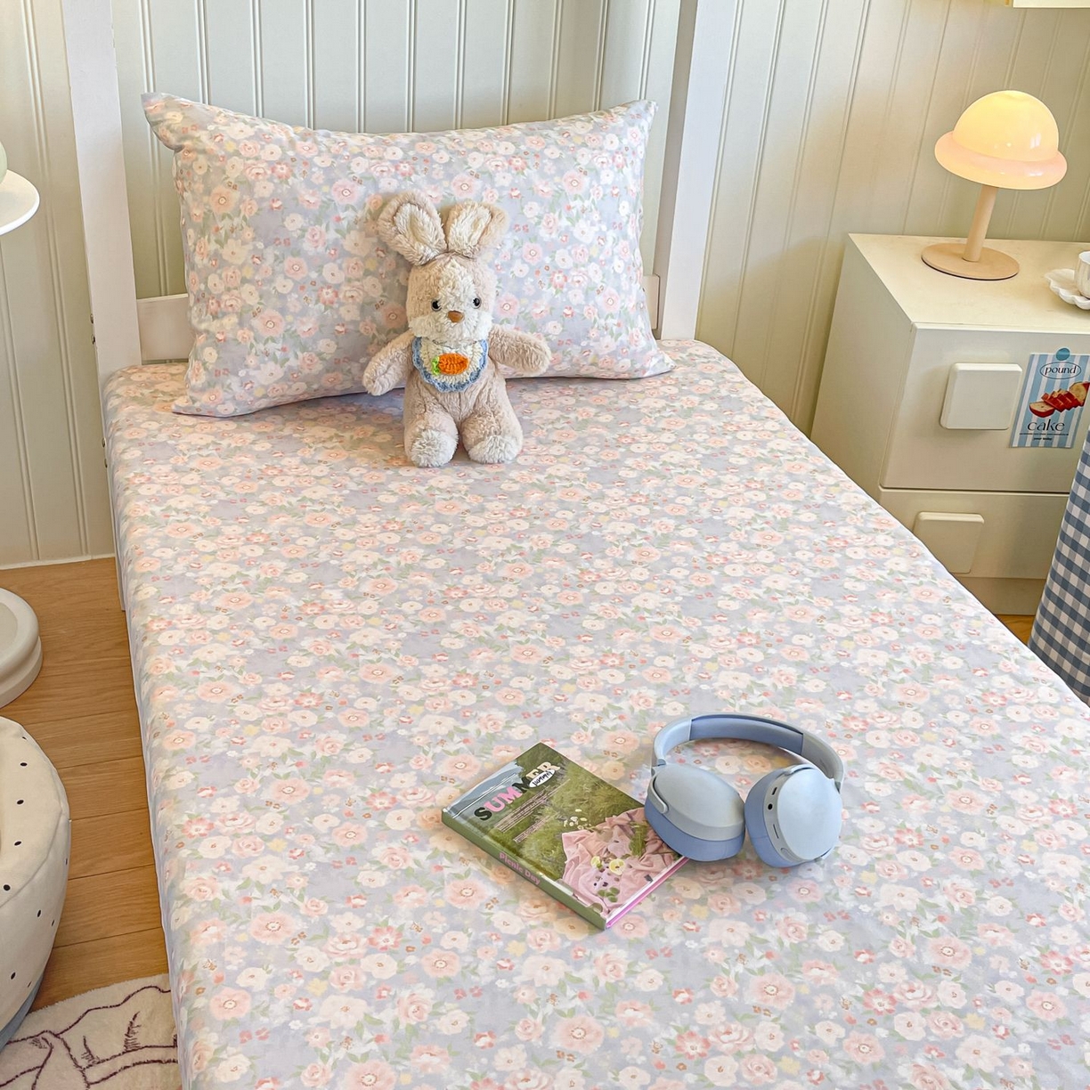 91家纺网 家纺一手货源 找家纺 寻米 2026新款春夏13070印花三件套单品系列-三件套 繁花-粉