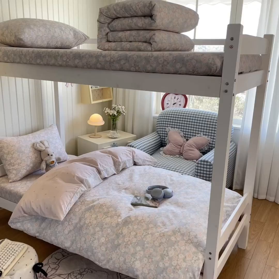 91家纺网 家纺一手货源 找家纺 寻米 2026新款春夏13070印花三件套单品系列-三件套 繁花-粉