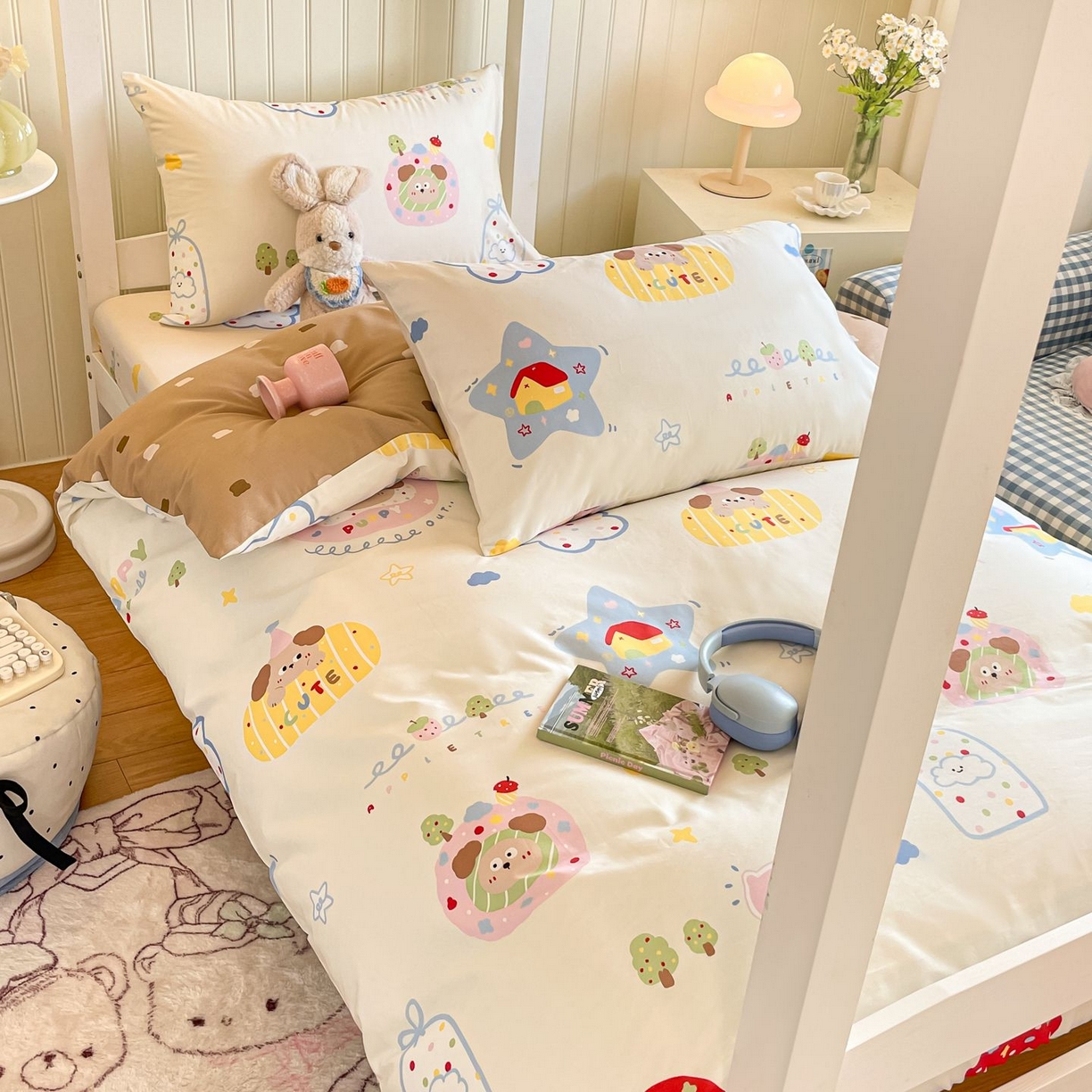 91家纺网 家纺一手货源 找家纺 寻米 2026新款春夏13070印花三件套单品系列-三件套 香草泡芙