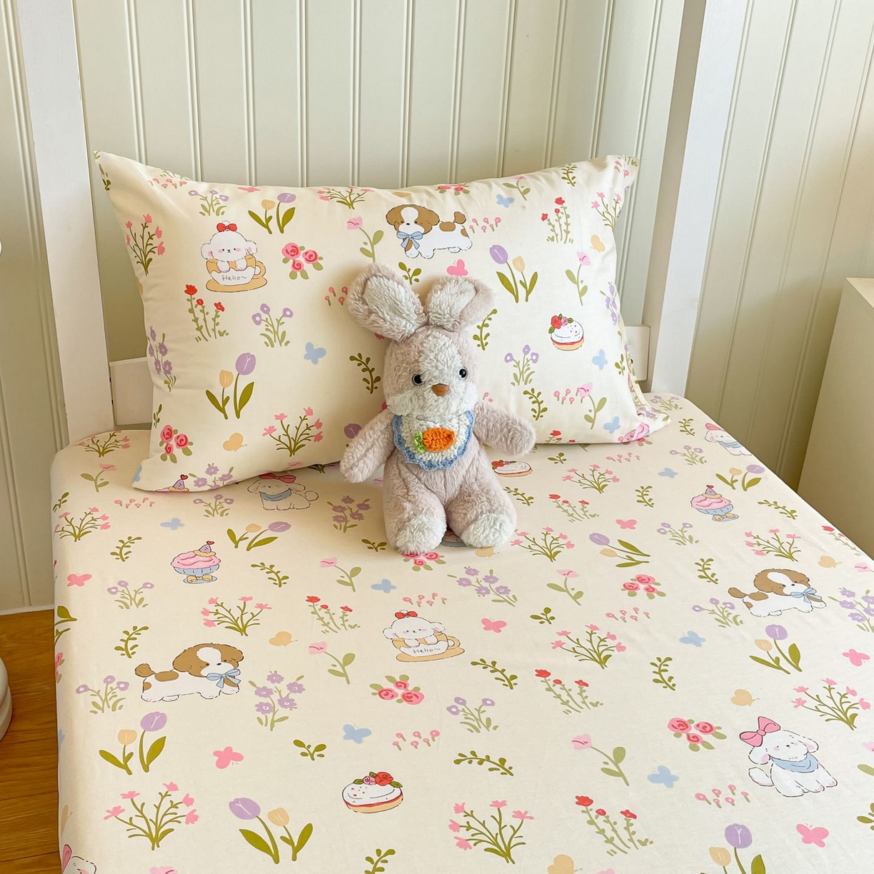 91家纺网 家纺一手货源 找家纺 （总）寻米 2026新款春夏13070印花三件套单品系列-单枕套