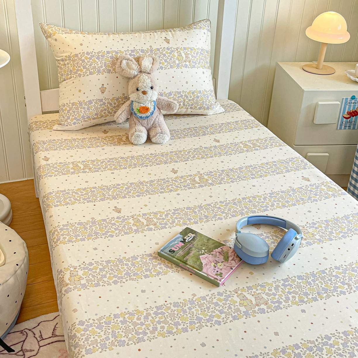 91家纺网 家纺一手货源 找家纺 寻米 2026新款春夏13070印花三件套单品系列-三件套 小熊温蒂