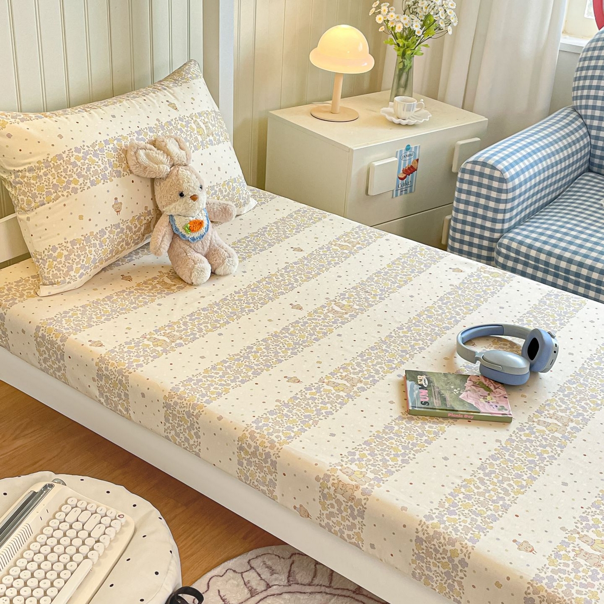 91家纺网 家纺一手货源 找家纺 寻米 2026新款春夏13070印花三件套单品系列-三件套 小熊温蒂