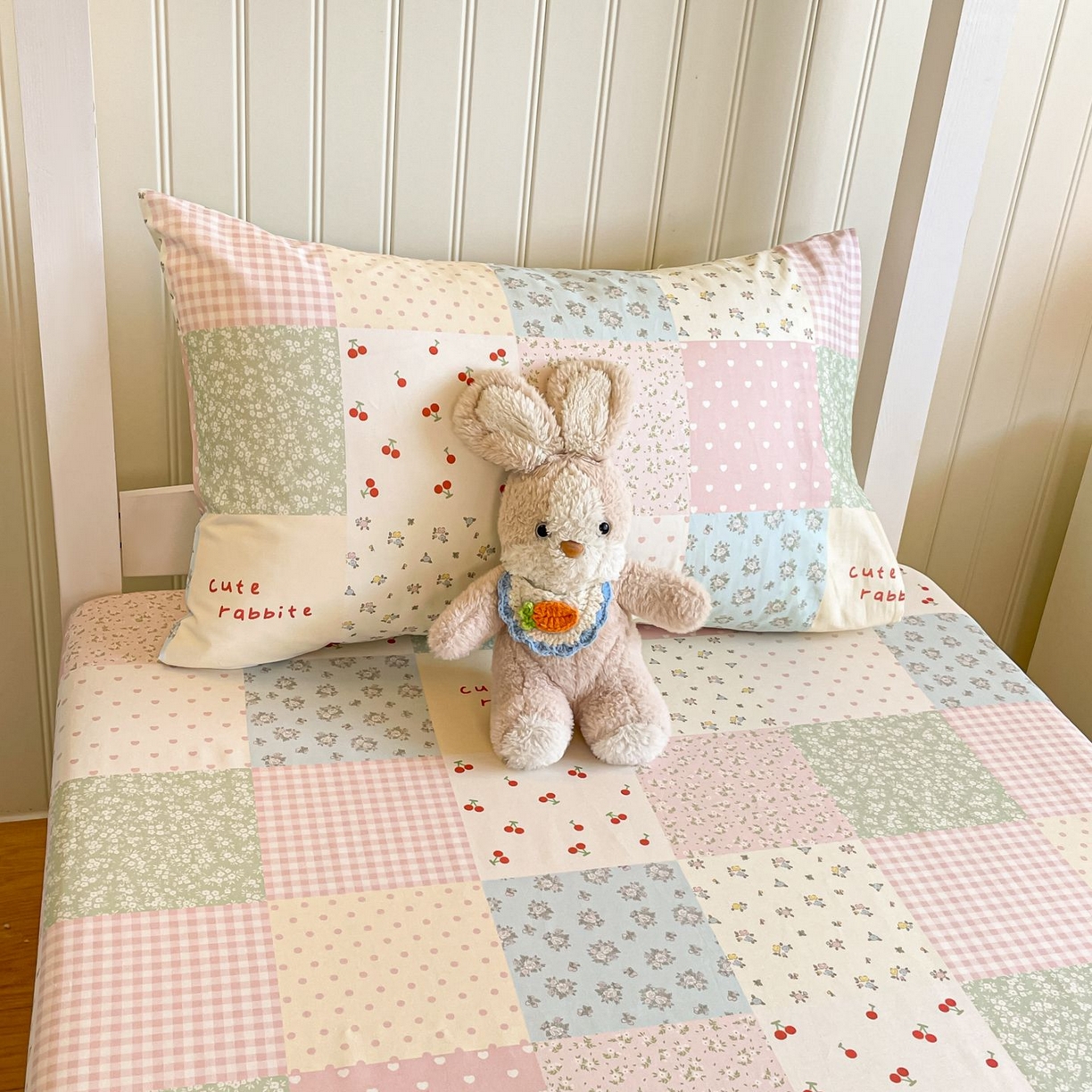 寻米 2026新款春夏13070印花三件套单品系列-单枕套 美式田园