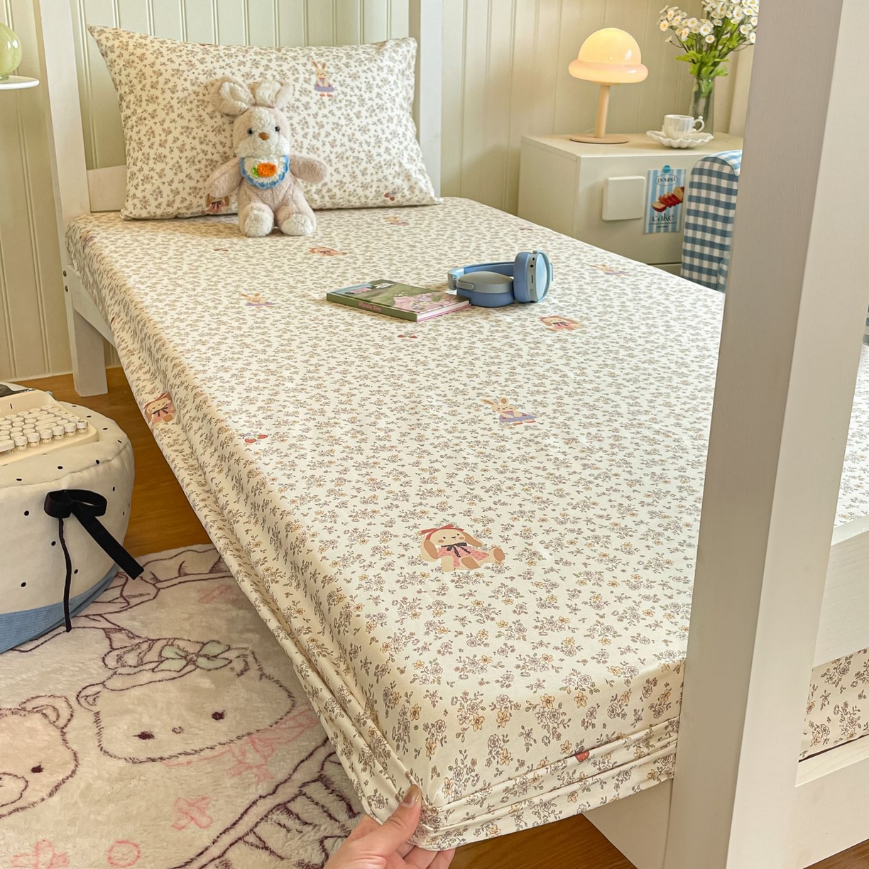 91家纺网 家纺一手货源 找家纺 （总）寻米 2026新款春夏13070印花三件套单品系列-单床笠