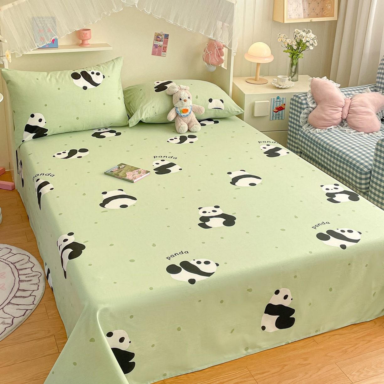 91家纺网 家纺一手货源 找家纺 （总）寻米 2026新款春夏全棉13070印花四件套单品系列-单床笠