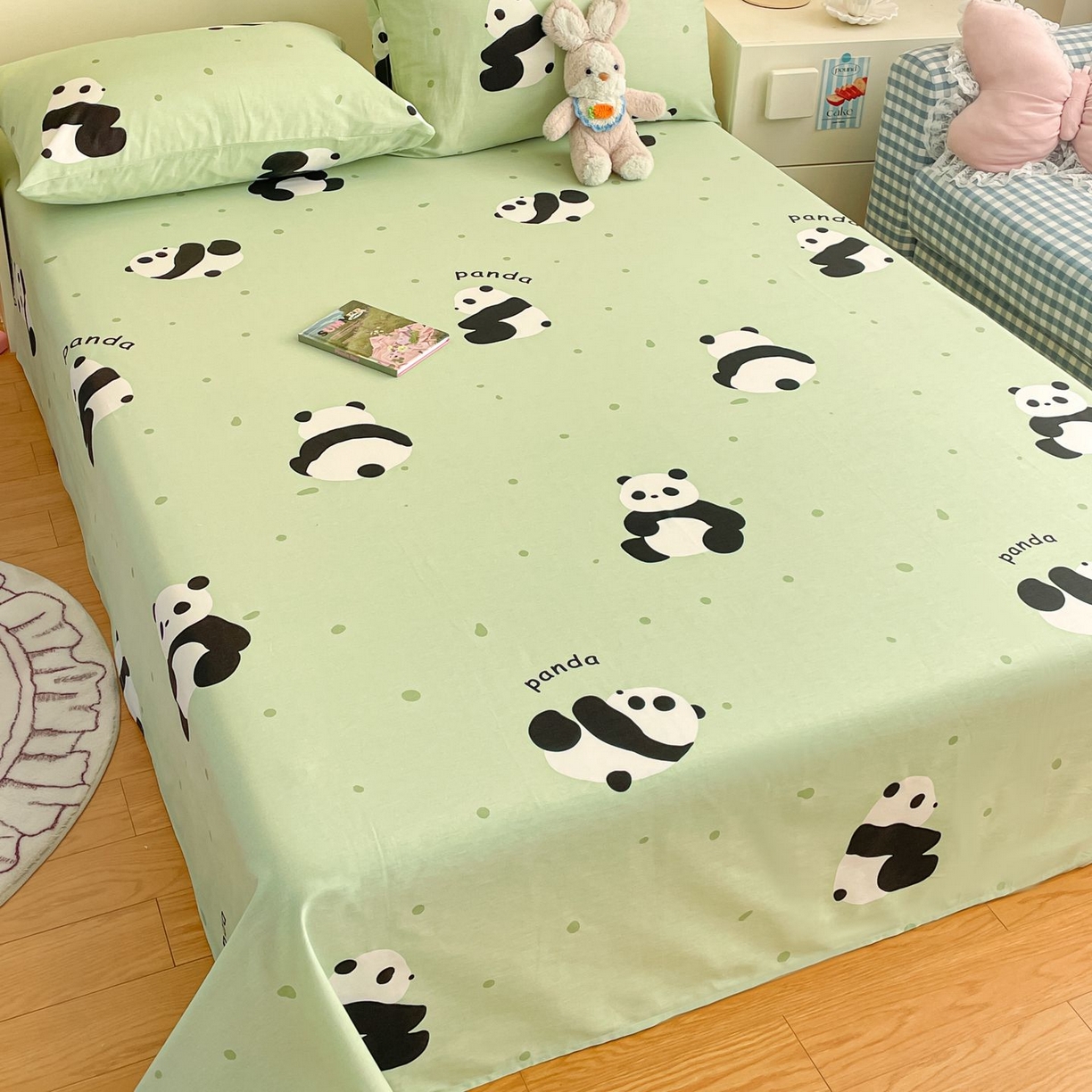 91家纺网 家纺一手货源 找家纺 （总）寻米 2026新款春夏全棉13070印花四件套单品系列-单床笠