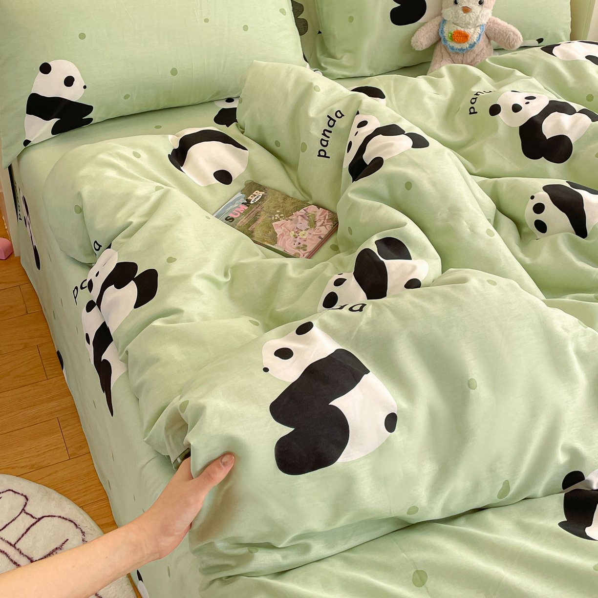 91家纺网 家纺一手货源 找家纺 （总）寻米 2026新款春夏全棉13070印花四件套单品系列-单床笠