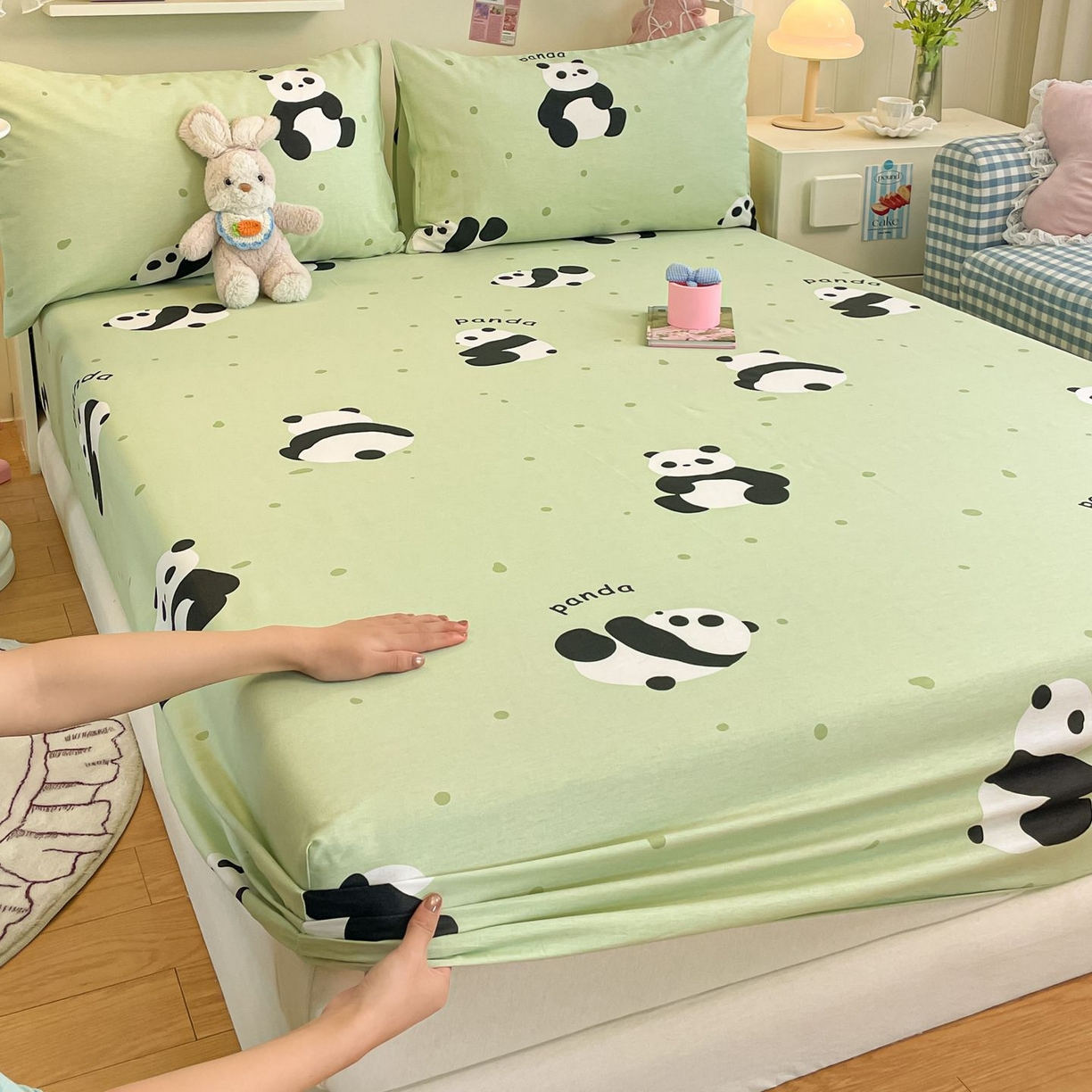 91家纺网 家纺一手货源 找家纺 （总）寻米 2026新款春夏全棉13070印花四件套单品系列-单床笠