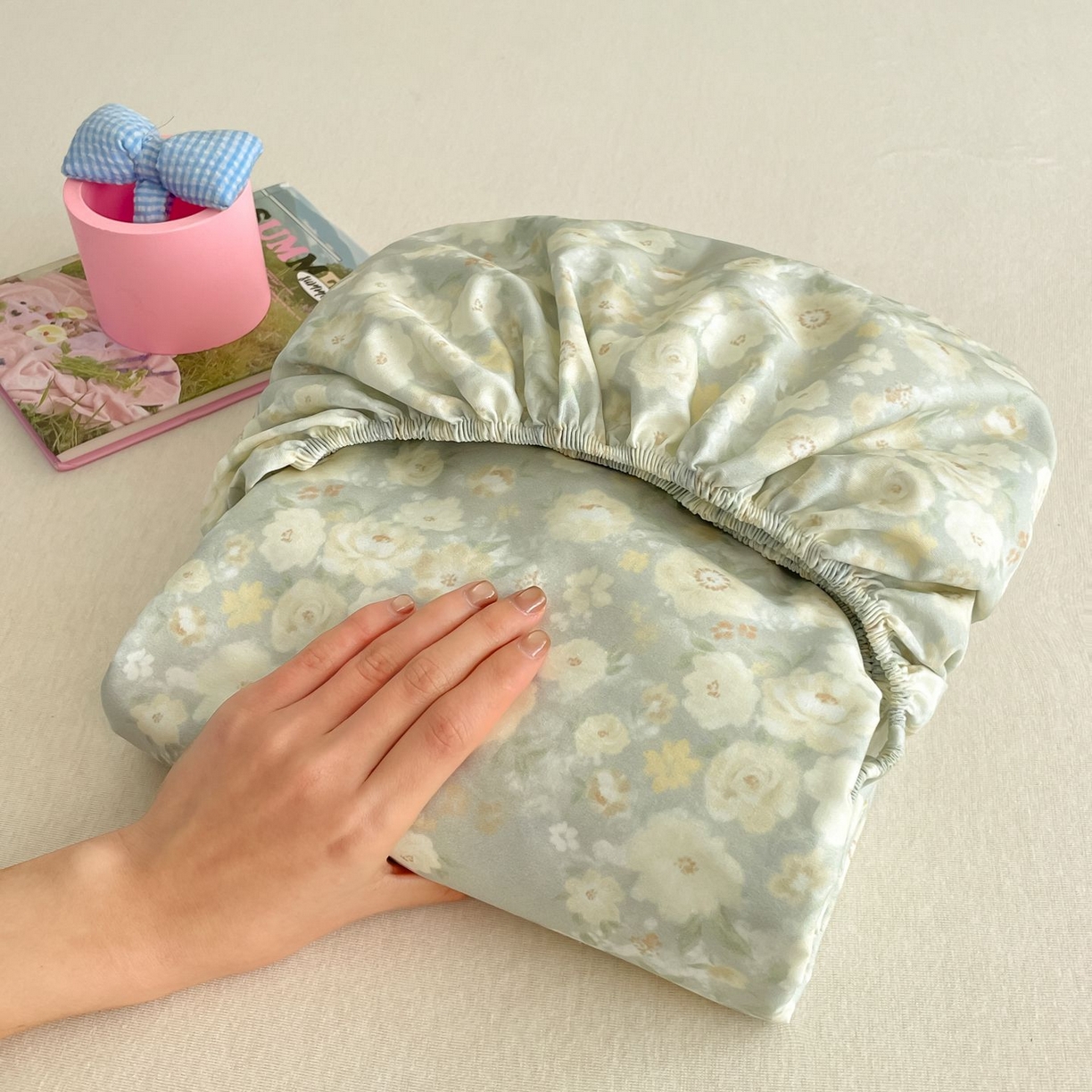 91家纺网 家纺一手货源 找家纺 （总）寻米 2026新款春夏全棉13070印花四件套单品系列-单床笠