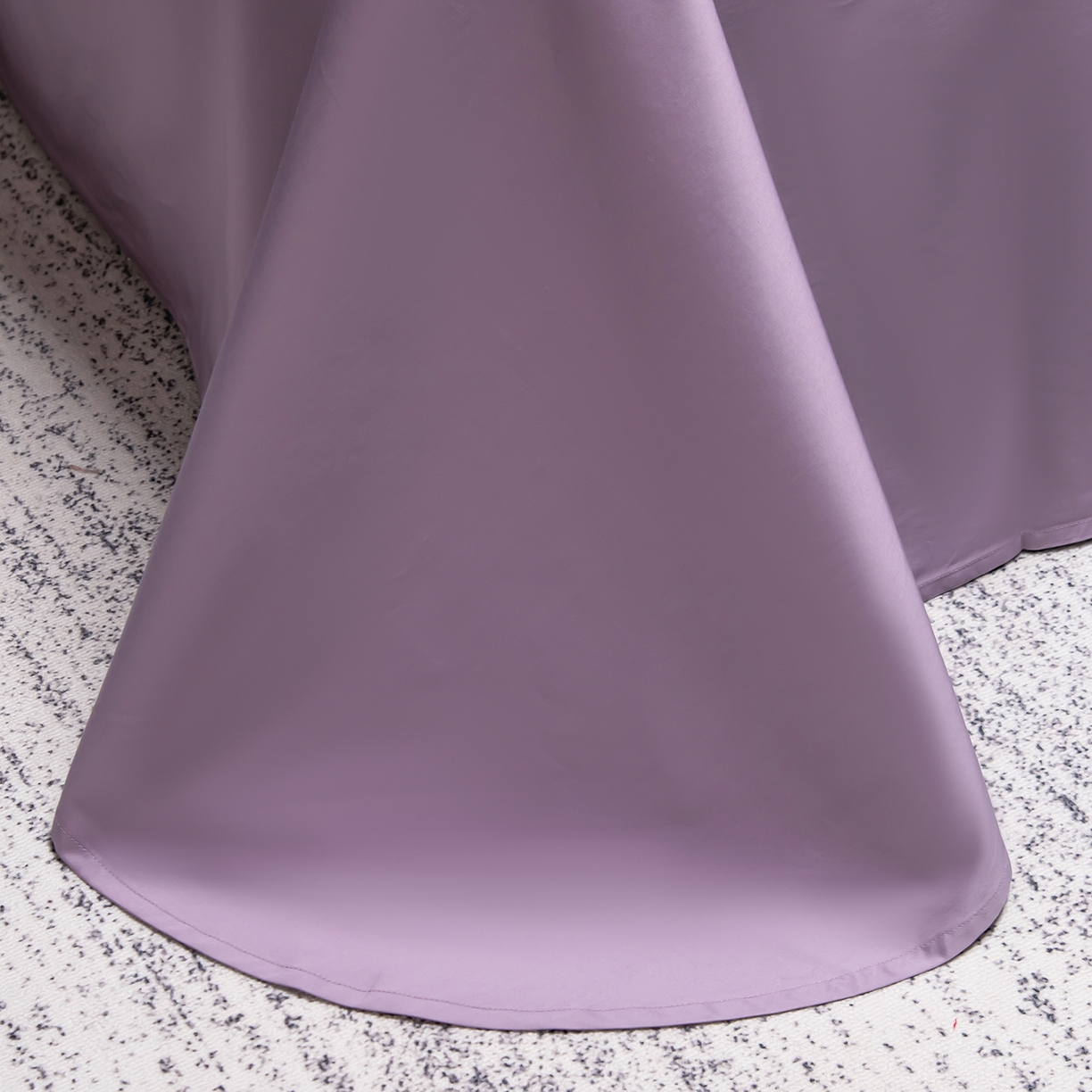 91家纺网 家纺一手货源 找家纺 轩和家居 2026新款高支贡缎长绒棉镂空四件套 琉璃紫