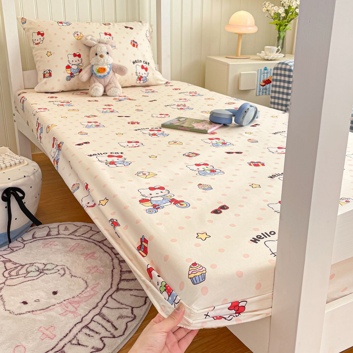 91家纺网 家纺一手货源 找家纺 （总）寻米 2026新款春夏13070印花三件套单品系列-单床笠