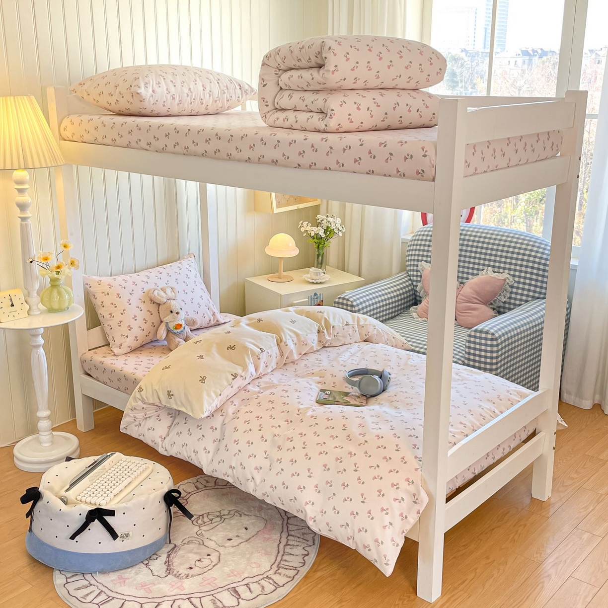 91家纺网 家纺一手货源 找家纺 寻米 2026新款春夏13070印花三件套单品系列-单床单 花漾