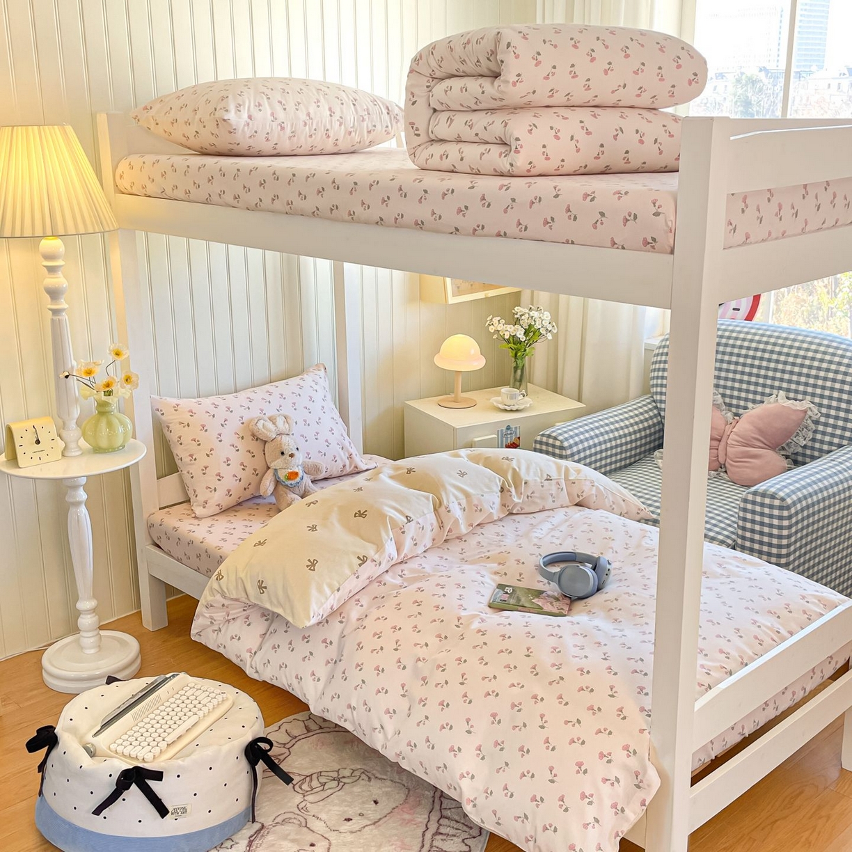 91家纺网 家纺一手货源 找家纺 寻米 2026新款春夏13070印花三件套单品系列-单床单 花漾