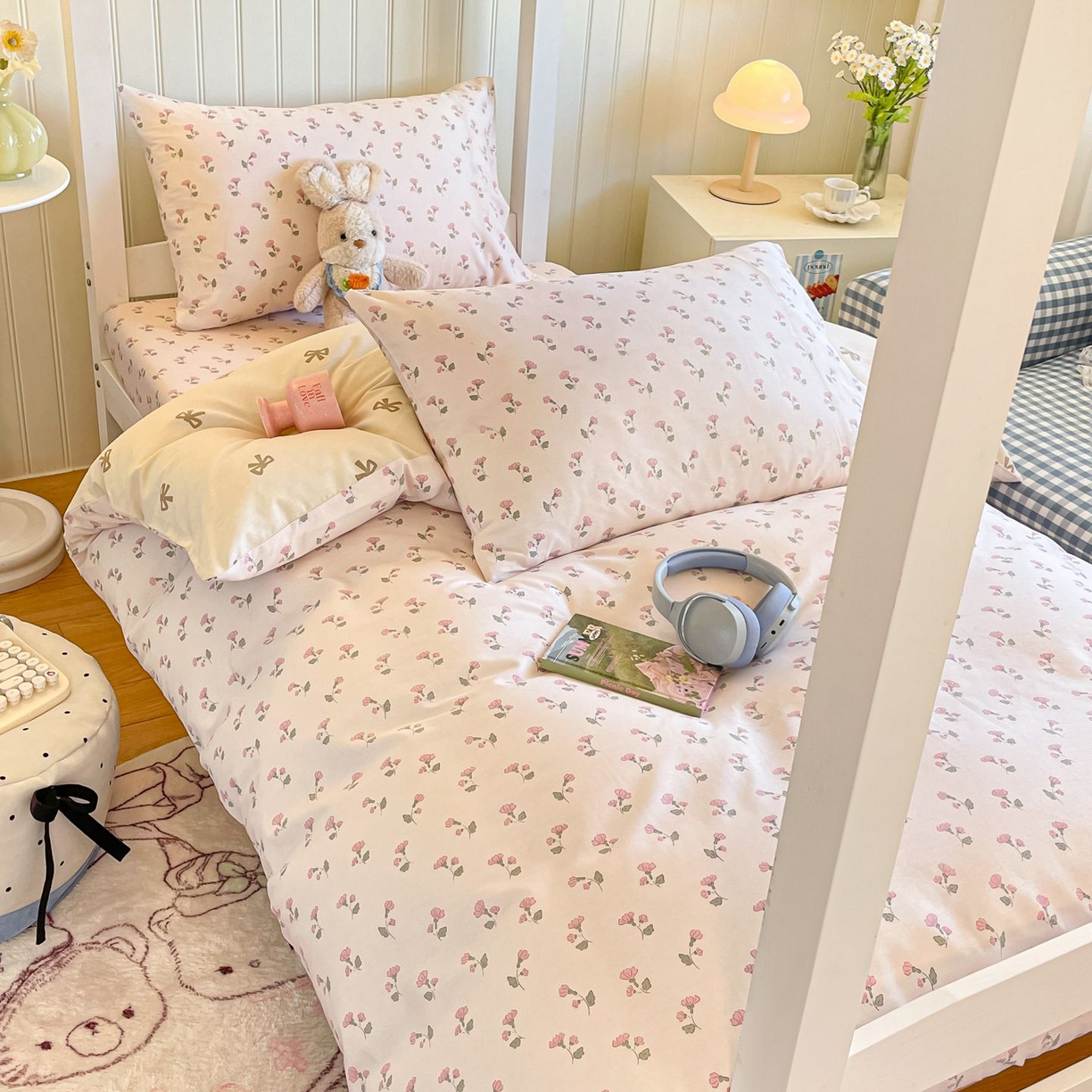 91家纺网 家纺一手货源 找家纺 寻米 2026新款春夏13070印花三件套单品系列-单床单 花漾