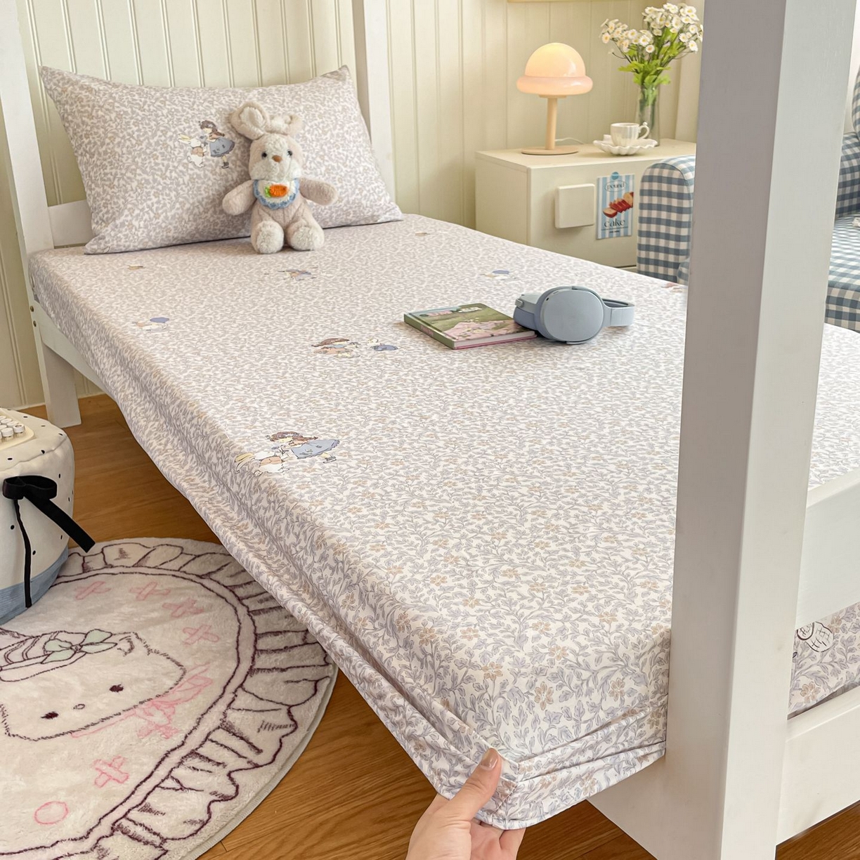 91家纺网 家纺一手货源 找家纺 （总）寻米 2026新款春夏13070印花三件套单品系列-单床笠