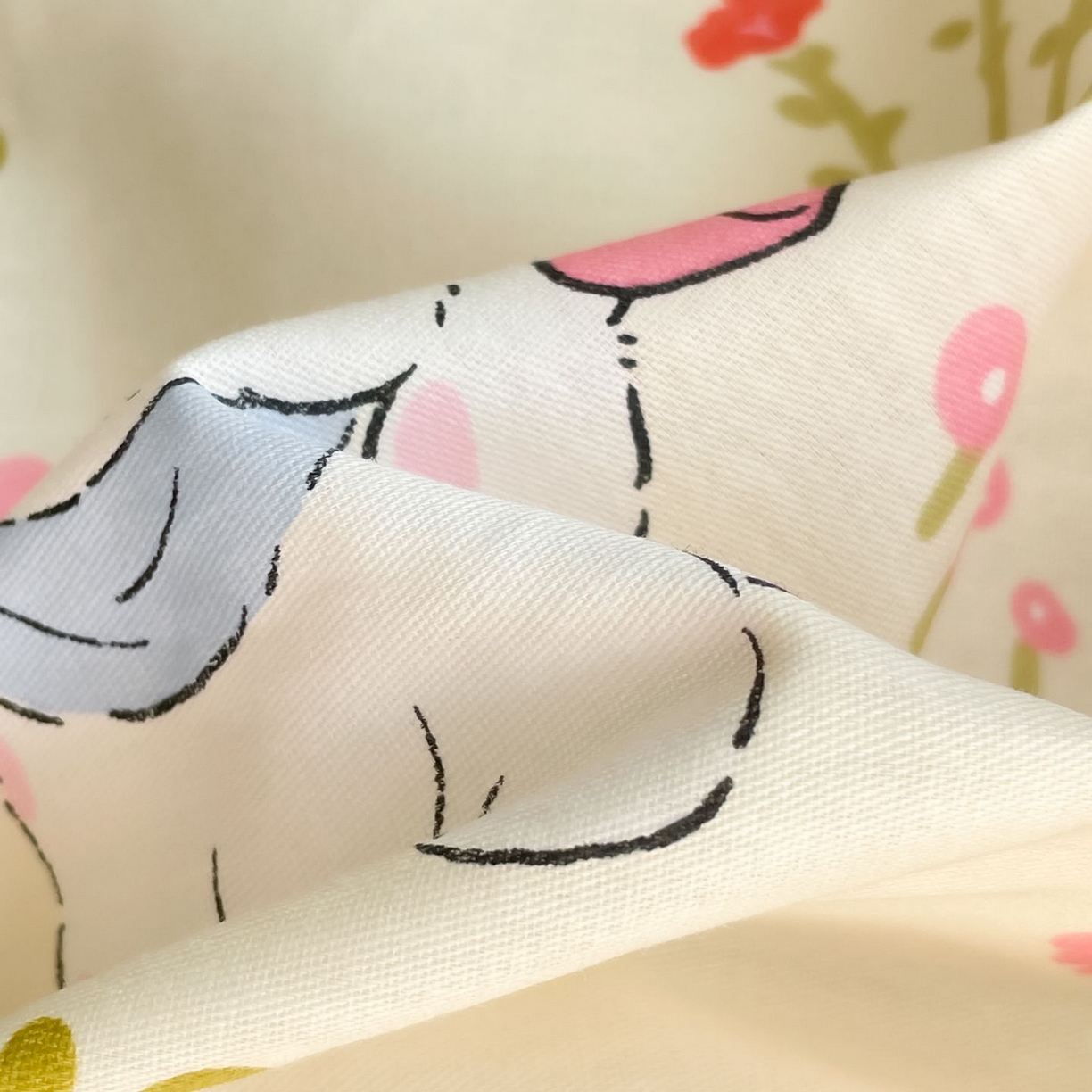 91家纺网 家纺一手货源 找家纺 寻米 2026新款春夏13070印花三件套单品系列-单床单 花园小狗