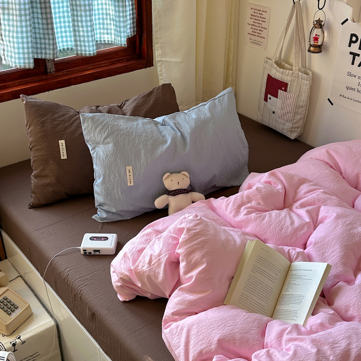 91家纺网 家纺一手货源 找家纺 （总）阿曼达 2026新款水洗全工艺印染纯色混搭风莫兰迪色系四件套