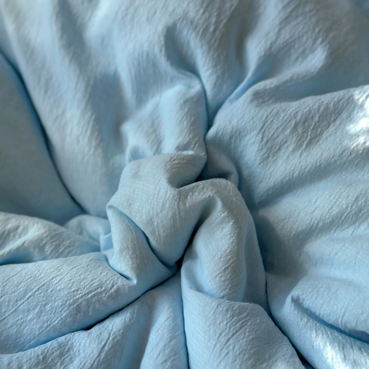 91家纺网 家纺一手货源 找家纺 阿曼达 2026新款水洗全工艺印染纯色混搭风莫兰迪色系四件套 混搭风-天蓝